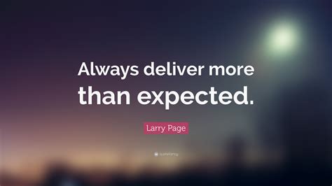 Providing More Than Expected .